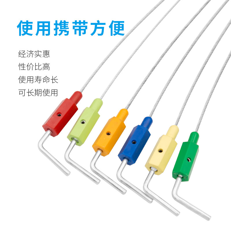 源头工厂双保险钢丝封签摇把式铅封扎带防盗挂锁一次性油罐车封条