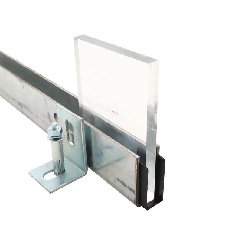 阳台栏杆护栏槽钢地槽玻璃楼梯扶手预埋镀锌钢槽碳钢卡槽U型槽