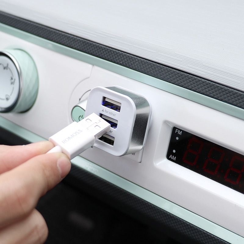 汽车车载充电器扩展器一分三USB数据线拖多接口多孔转接头多功能