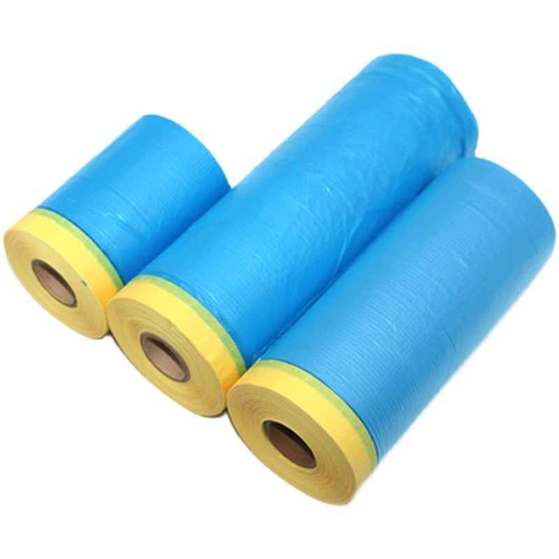 汽车喷漆遮蔽膜蓝色不掉漆美容遮蔽膜美纹纸遮蔽膜油漆保护膜