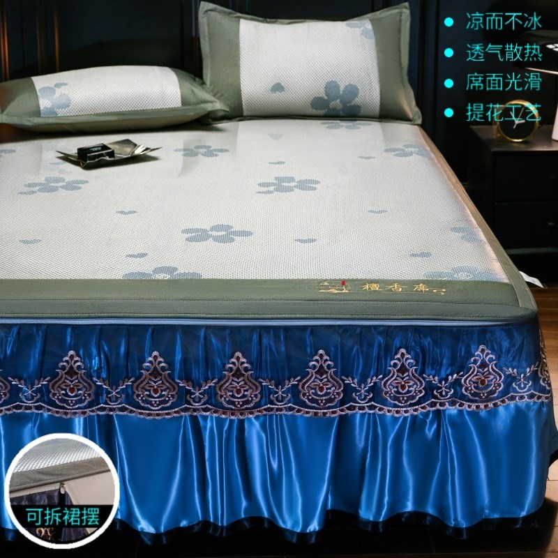 藤席冰丝凉席2025新款冰丝席子空调席藤席天然纯藤凉席床裙夏凉席