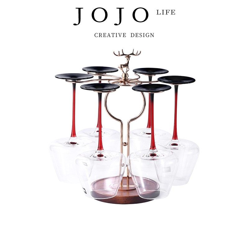 JOJOS L. PD.Yeon.酒杯架创意高档摆件家用高脚杯架倒挂 乐研