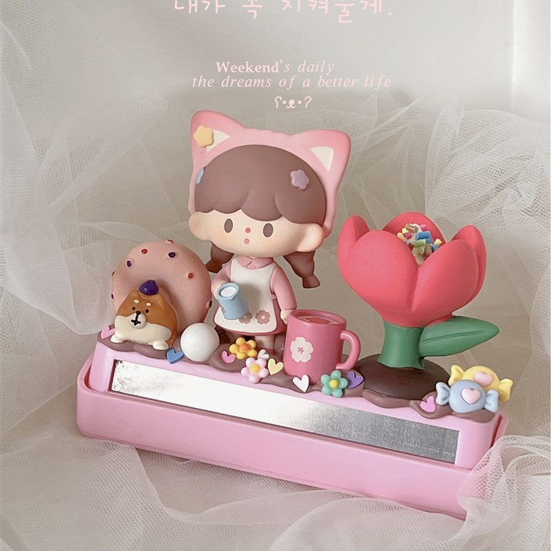 卓大王定制汽车临时停车挪车电话号码牌车内可爱奶油胶装饰品摆件