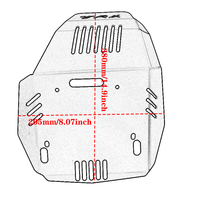 适用倍力尼金鹏2 TRK2X改装配件引擎保护板底盘底板下护板