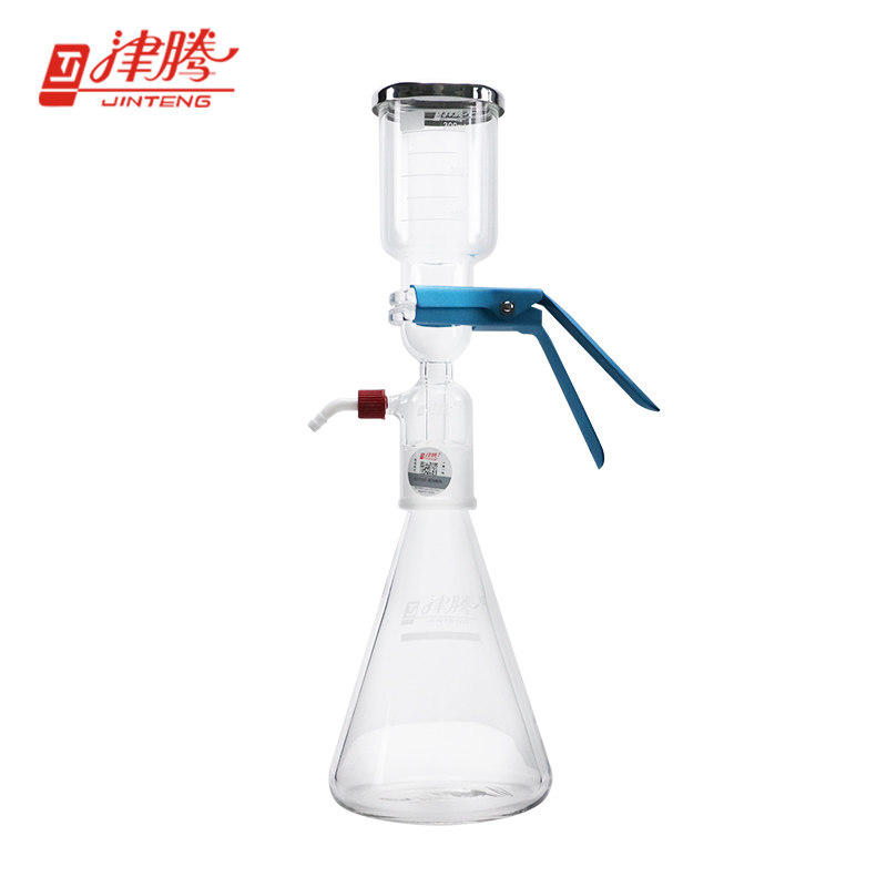 津腾 1000ml 2000ml真空泵溶剂过滤器抽滤套装实验室玻璃砂芯过滤