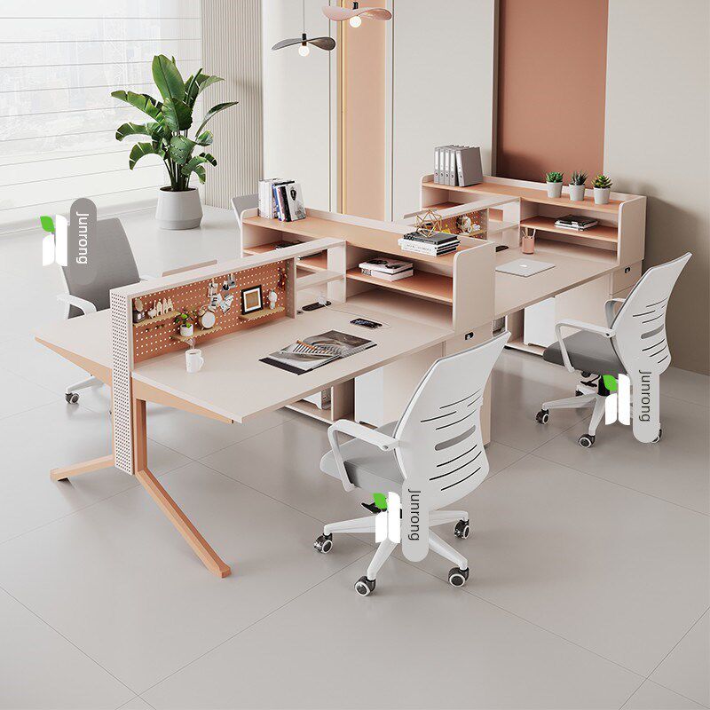 E0级职员办公桌员工位办公桌椅组合工位4/6/8人位屏风卡位设计师