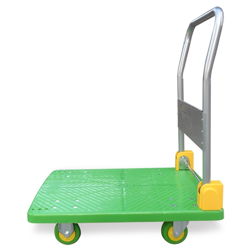 平板车静音折叠手推车重型搬运车拖车小推车小拉车轻便塑料拉货车