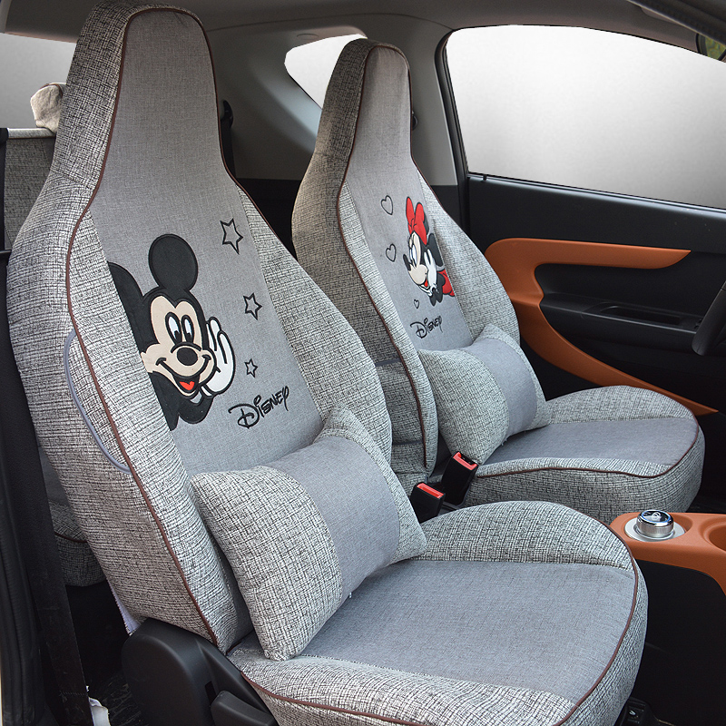 宝骏E100/E200汽车座椅知豆D1/D2/D2S两座座可爱卡通坐垫