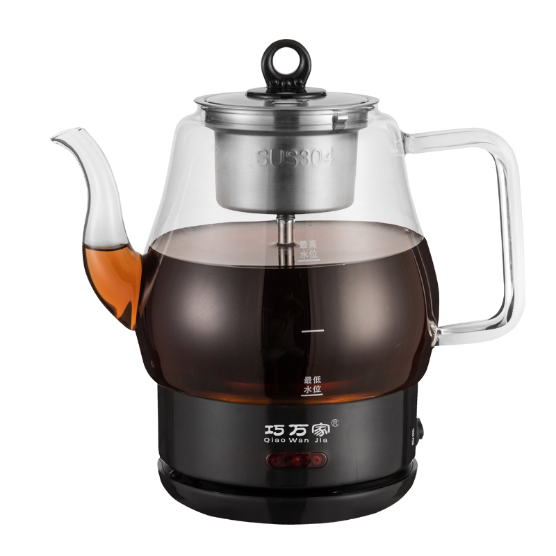 黑茶煮茶器喷淋式蒸汽全自动玻璃家用电煮烧热水泡茶壶大容量1.5L