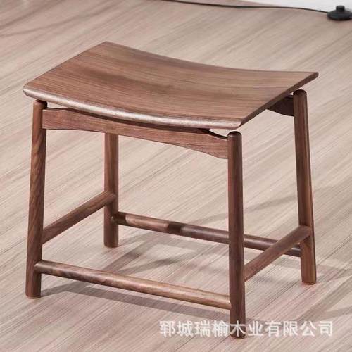 中式实木方凳厅原换鞋凳榆木宝木马鞍板凳卧室凳子凳客子凳家用矮
