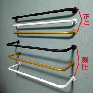 金衣架墙服装店示架属正侧挂衣服架金色上圆管挂展JUZ衣杆童装挂