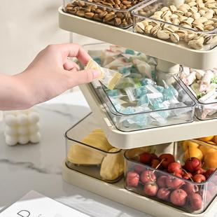 水果盘子高颜值果盘轻高级旋感点心干果多层转果5950盘零奢盒甜食