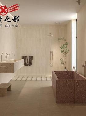 法式复古哑墨绿色300X900m光m卫生间砖墙砖民宿浴室长厂标条砖地