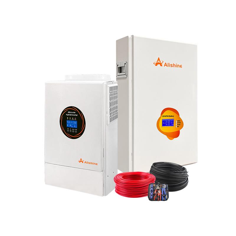 款51.2V太阳发电机组家用光伏发电系统新w5度能1AL-5.5KW0k壁挂式