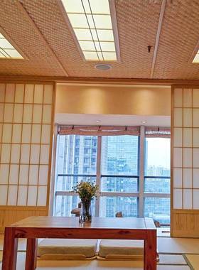 碳F967MMMT装修竹席吊顶草背景墙化面室民宿饭店餐馆茶复古手工竹