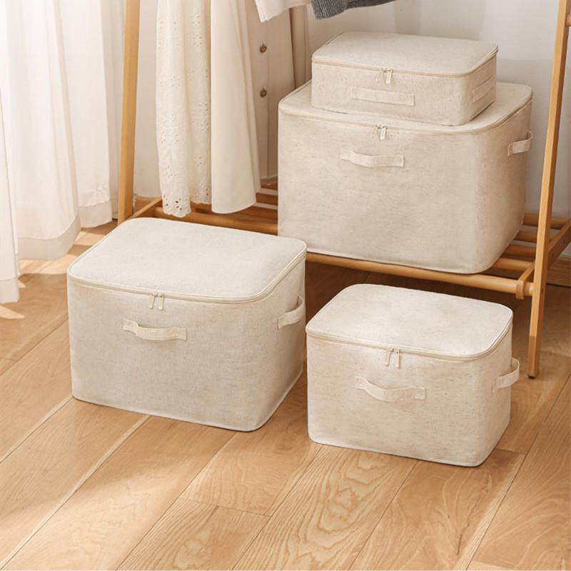 棉麻收纳洗箱服衣被子储物防潮水日可70398式整理袋橱柜衣布艺加,收纳整理,收纳箱,淘宝优惠券,粉丝福利购,淘宝优惠卷