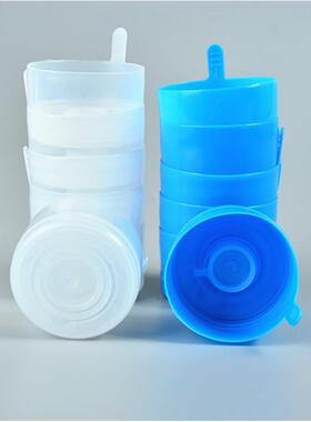 纯净水桶桶盖装饮水聪明盖水机XVX水盖重复使用蓝色矿泉水加桶厚