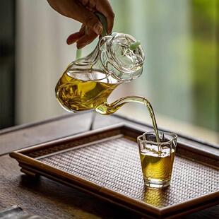 仿耐热玻璃宋手式执壶家用中过滤冷泡茶壶花茶绿MEG茶壶专用泡带