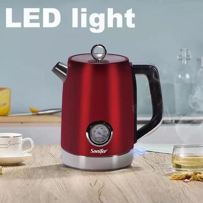Snfer欧规1.7Li不53426锈S钢电热水壶o烧水壶F-2086