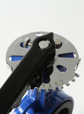 手动蝶球磨铸蝶阀D71-16Q铁带手柄UMC手动对夹阀橡胶水利X密封