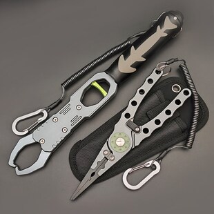 带称大物控鱼器夜光路亚钳夹铅拉线绑钩开环剪线钓鱼钳子夹鱼工具