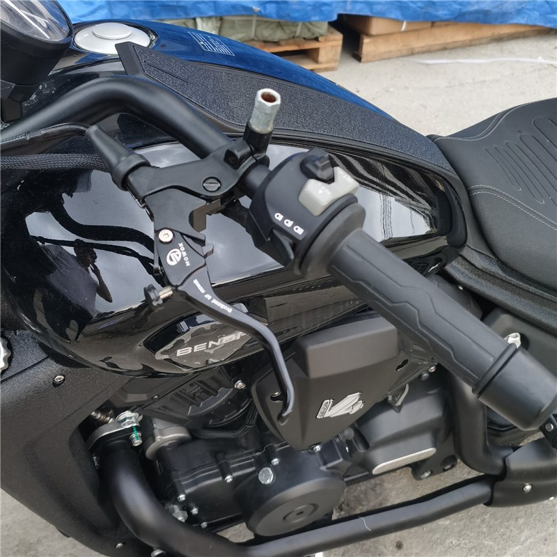 适用春风MT 改装铝合金短款两指竞技刹车手把离合牛角拉杆车把