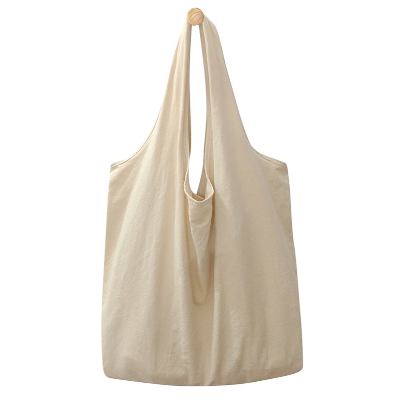 NOL 单肩日系帆布包2021春夏文艺简约单肩慵懒风学生大容量布袋女