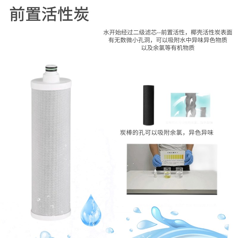 适用龙的LD RO1净水器滤芯PP棉C1前置C2后置活性炭RO膜