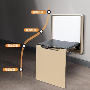 壁挂式墙隐浴上折叠凳简约玄关形折叠换鞋凳入户折叠凳门口室厚穿