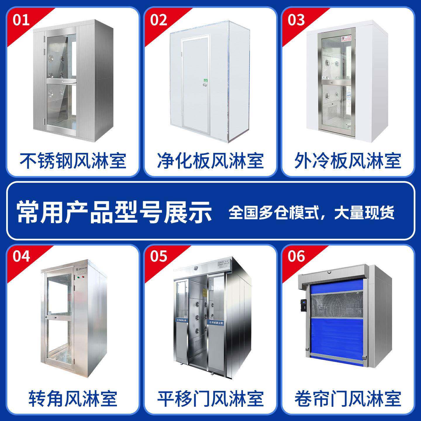 人双吹淋风淋室不锈钢风淋门自HZFC-不动吹双淋红外感工应风林房
