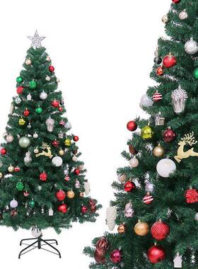 跨境SYCT180新品圣树诞0节装饰品18cm加密PVC圣诞圣诞球套餐家摆