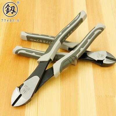 福能冈工具省斜口钳多功7寸电工钳剥线斜嘴钳子斜咀钳FO-钳1205力