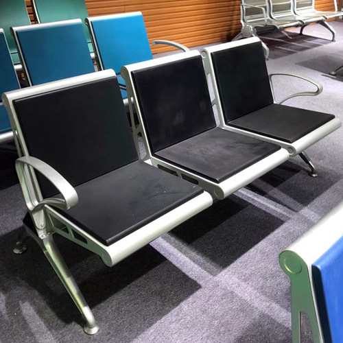 聚氨酯座垫排椅加厚银行等候椅候车椅pu等候休息椅三人四人机场椅