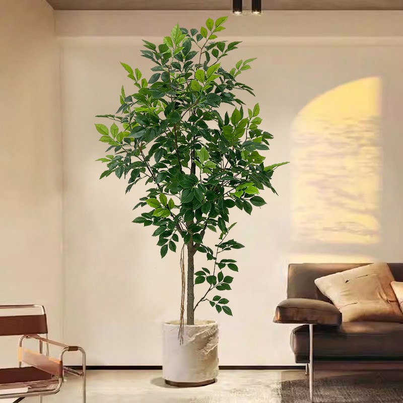 仿真绿植幸福树室内装饰落地盆栽大型仿生绿植客厅假花仿真花摆设