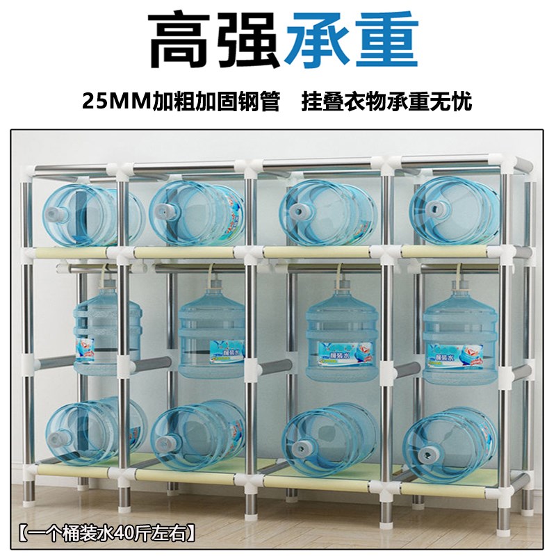 加厚加粗全钢架布衣柜新款202爆款衣柜卧室家用简易组装出租房用