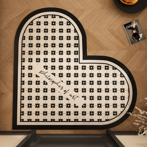 法式高级入户门地垫门口进门玄关一擦即净地毯防滑免洗防水防油垫