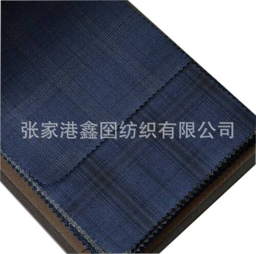 70%羊毛意式高纱支精纺格子面料