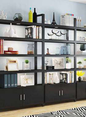 55455创意书层置物架客厅多架公室落地收架纳架储物架铁艺货办架