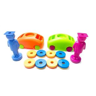 早儿科磁学实验探索力碰碰童车探究演示磁铁的极CEJ性原理教磁力