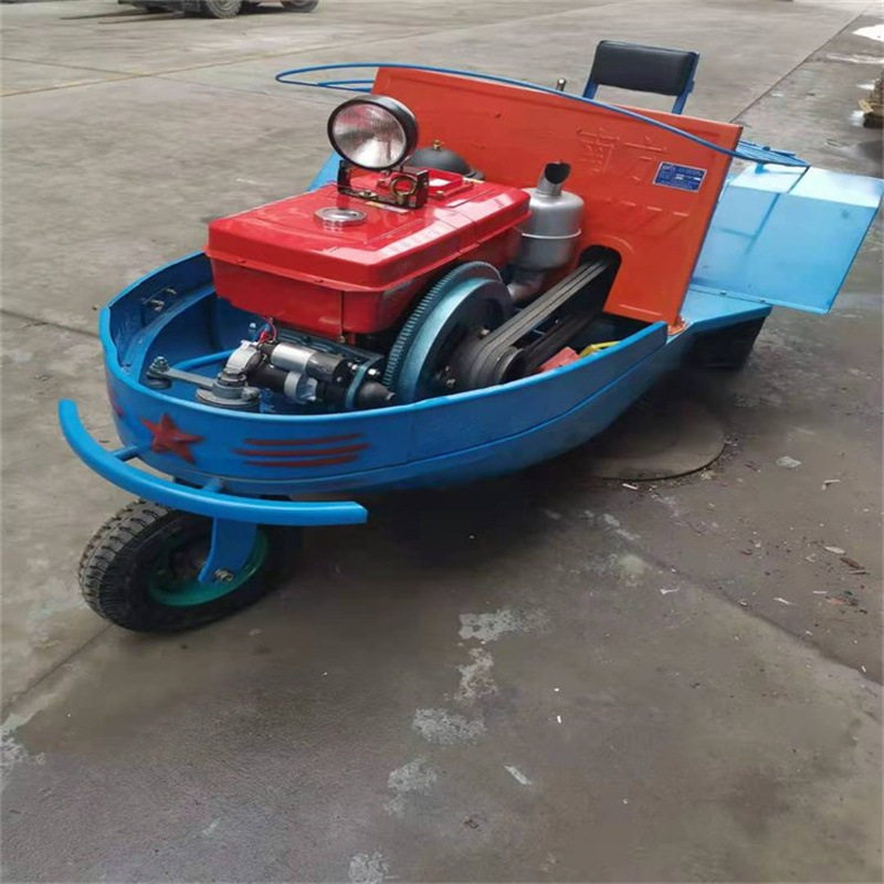 水旱两用船型旋耕机水塘水田