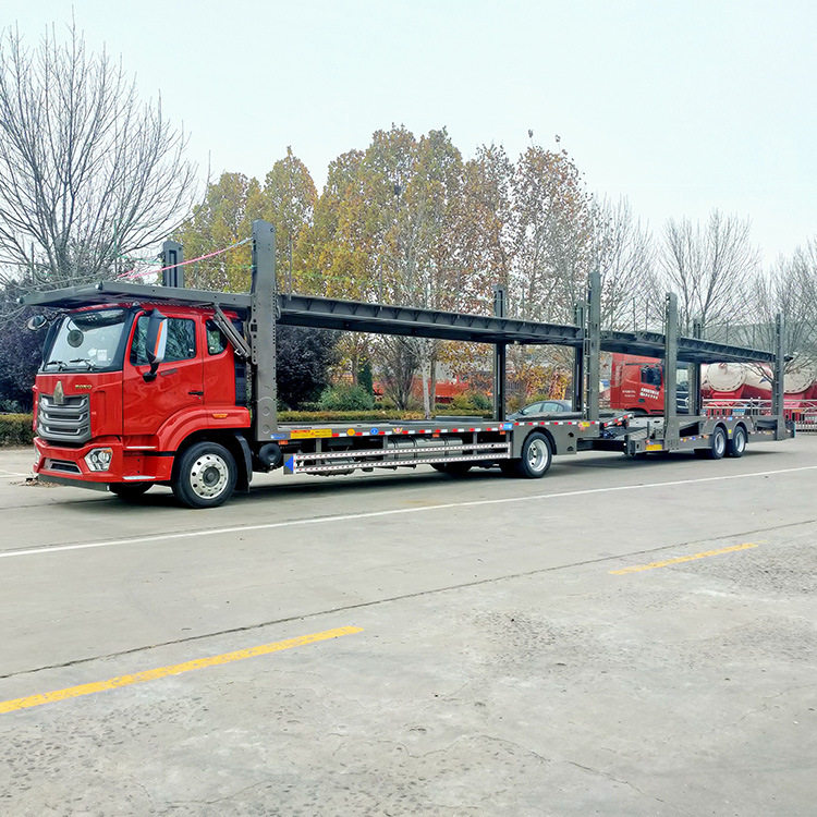 出口轿运车抽拉轿运车运输半挂车10位中置轴轿运车半挂车