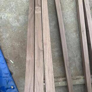 厂OOB家北美木黑胡桃木方条实木扁片薄条木手工材料刻木料量大优