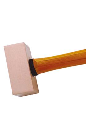 TOLTIME图紫铜500g木柄O锤紫铜锤平头锤榔头锤方铁锤铜锤手泰锤锤