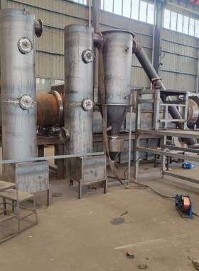 大型机制炭烧高08201炭生产线自动化程度连续式烤炭炉化炭粉生产