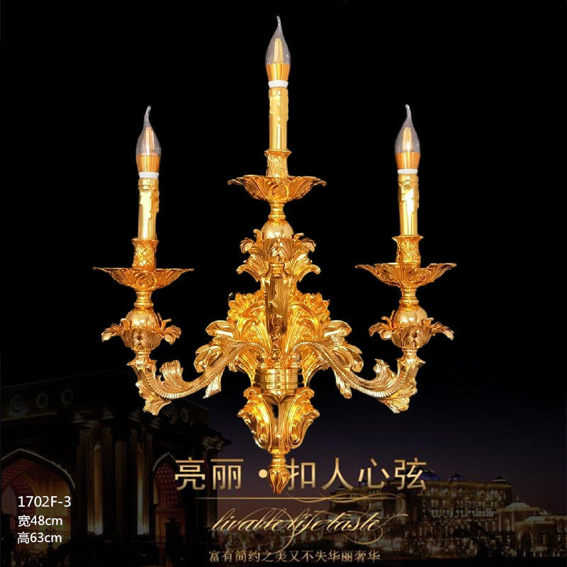 法式复古蜡烛壁灯别墅客厅大堂走廊过道卧室创意欧美式壁灯具低价