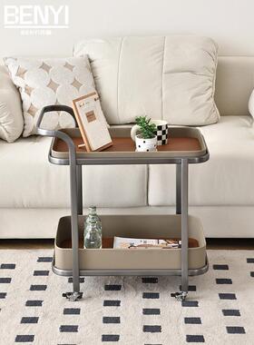 my205新款网几红马鞍2皮移动沙发几客厅家用边K674LV小推车置物架