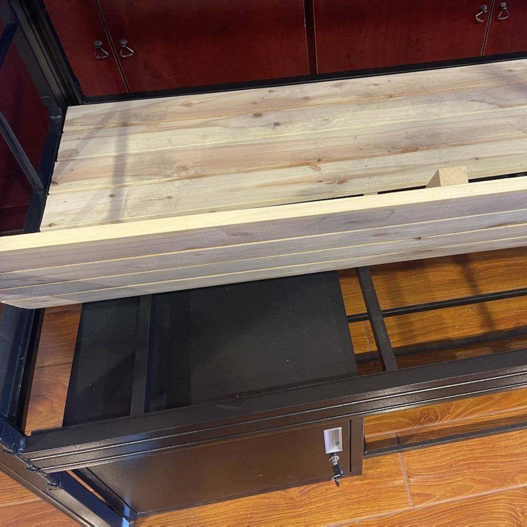 实木床板下床柜学生2宿舍员工床垫褥子防螨床垫垫EDK上下铺子1.米