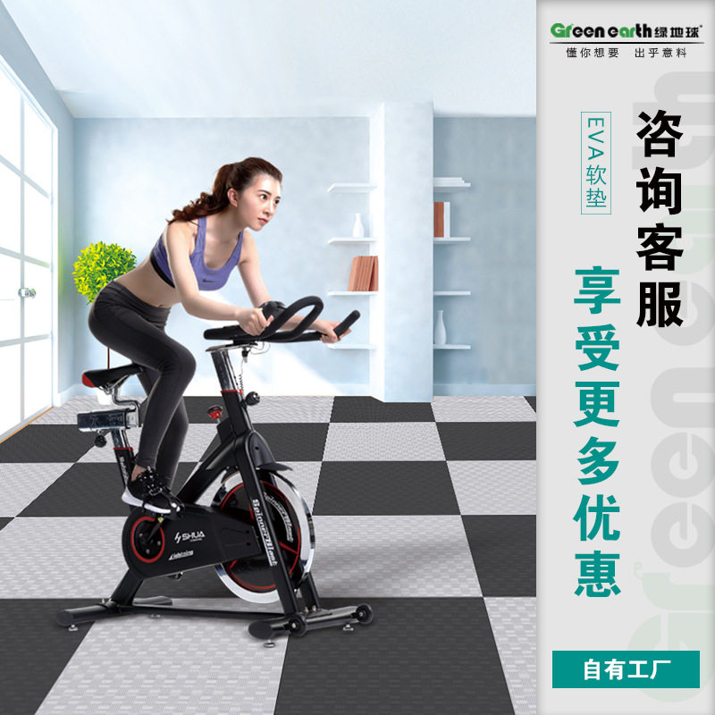 绿地球专业高端防护跆拳道地垫子武馆格斗柔道拳击高弹拼接eva垫