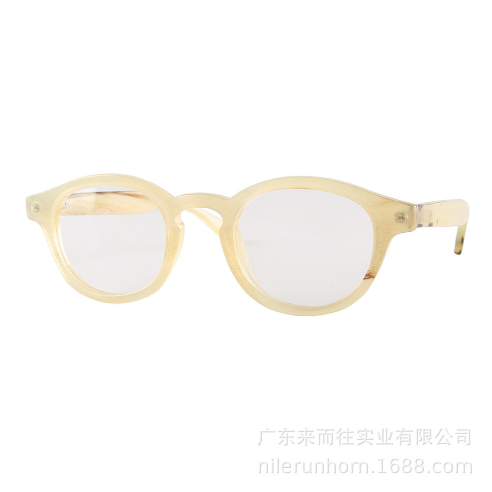 牛角大框防蓝光近视眼镜架