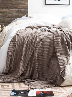 夏娃日式织流毯针多功能休休闲毯PSX办公室午盖毯披肩毛苏毯子